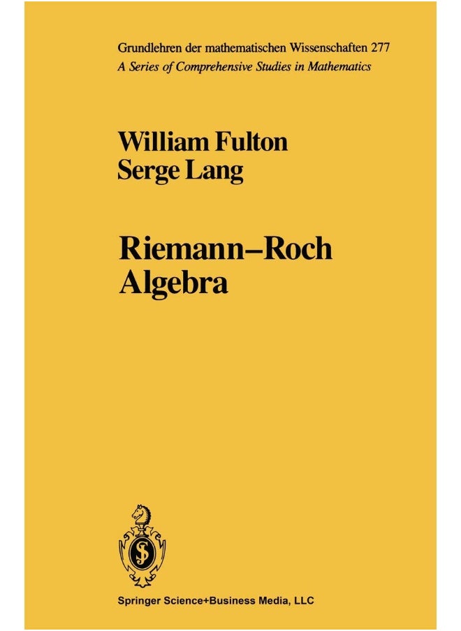 Riemann-Roch Algebra 