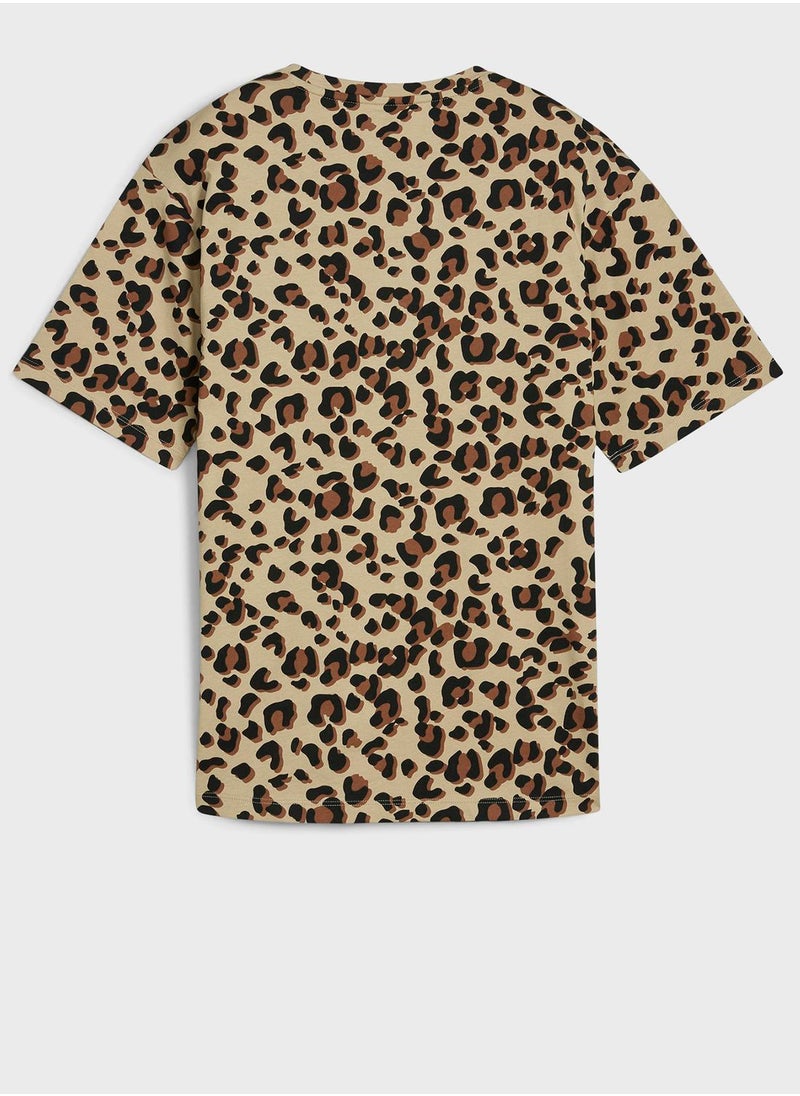 PUMA - Essential Animal Relaxed All Over Printed T-Shirt - Image 1