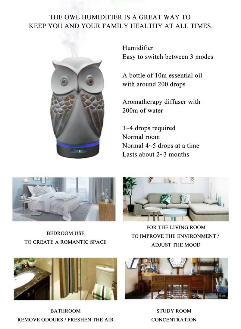 Mevecco Diffuser, 120 ml Humidifier,Essential Oil Diffuser for Aromatherapy, 4 Timer Setting, Waterless Auto-Off, 6 -Color 2-Brightness RGB LED Lights - Image 4