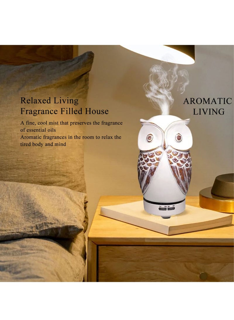 Mevecco Diffuser, 120 ml Humidifier,Essential Oil Diffuser for Aromatherapy, 4 Timer Setting, Waterless Auto-Off, 6 -Color 2-Brightness RGB LED Lights - Image 5