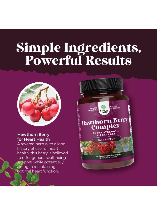 نايتشرز كرافت كبسولات توت الزعرور - 1330 ملجم 4:1 مكمل غذائي لمستخلص الزعرور لصحة القلب للضغط العالي والكوليسترول - مكمل بوليفينول لمستخلص توت الزعرور غير المعدل وراثيًا للرجال والنساء - Image 4