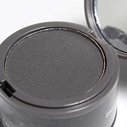 HMYZ HMYZ Sine More Hair Powder Black Helps Cover Grey Roots Bald Spots Instantly Highly Pigmented Fuller and Denser LongLasting Matte Finish SuperFine Powder for Flawless Application 4gm  - Image 2