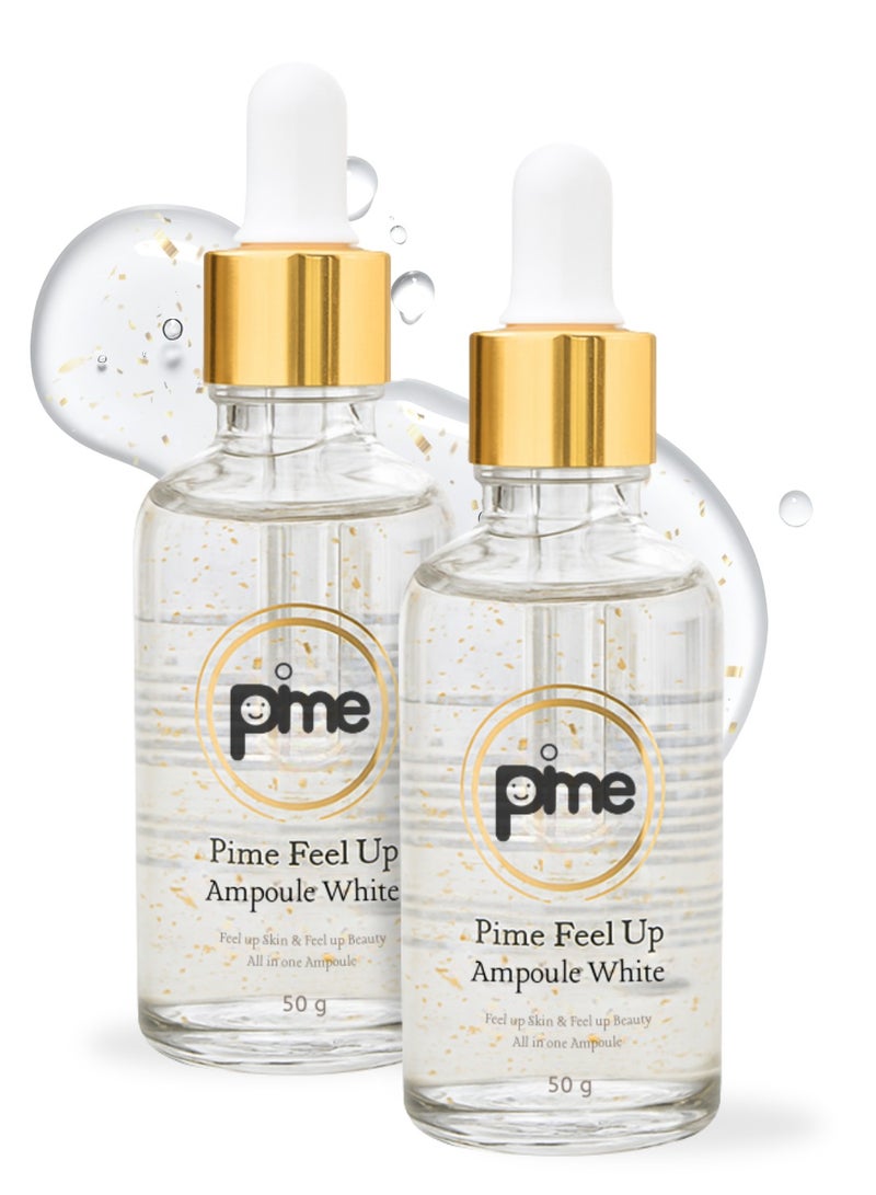 pime Niacinamide Brightening Serum 50g x2 – 24K Gold Infused Anti-Aging & Dark Spot Correcting Face Serum for Even Skin Tone, Radiance & Hydration - Image 1