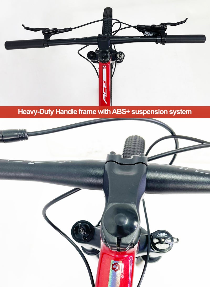 Sunpeed ACE 29ER XC Mountain Bike 19" Aluminium Frame (483 mm) with 11 Speed Lightweight Cross Country MTB - Image 4