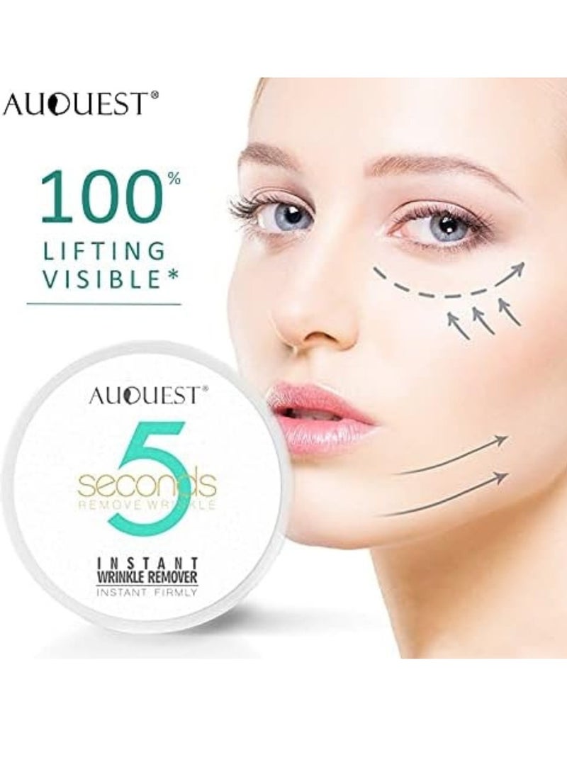 AuQuest - 5 Seconds Instant Wrinkle Remover Removes Wrinkles and Puffiness of Eyes with Hydration Twenty One Peptide Anti Wrinkle Eye Cream Hydrating Eye Cream for Anti Aging Reduce Wrinkles 5g - Image 1