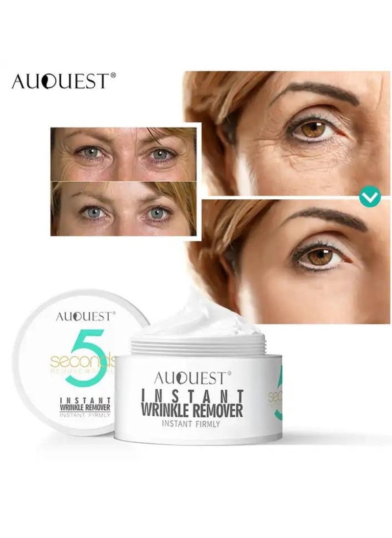 AuQuest - 5 Seconds Instant Wrinkle Remover Removes Wrinkles and Puffiness of Eyes with Hydration Twenty One Peptide Anti Wrinkle Eye Cream Hydrating Eye Cream for Anti Aging Reduce Wrinkles 5g - Image 1