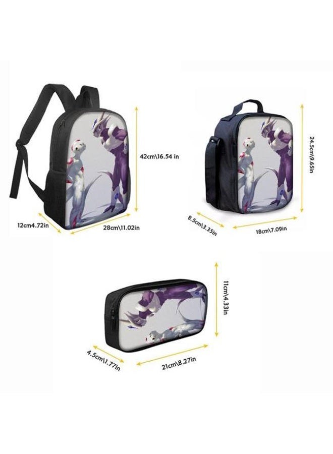 عام حقيبة ظهر مطبوعة عالمية مشتركة - مجموعة حقائب ظهر من ثلاث قطع (متوفرة للطلاب والأطفال والأصدقاء في النزهايات وتسلق الجبال وما إلى ذلك) - 40 - Image 3