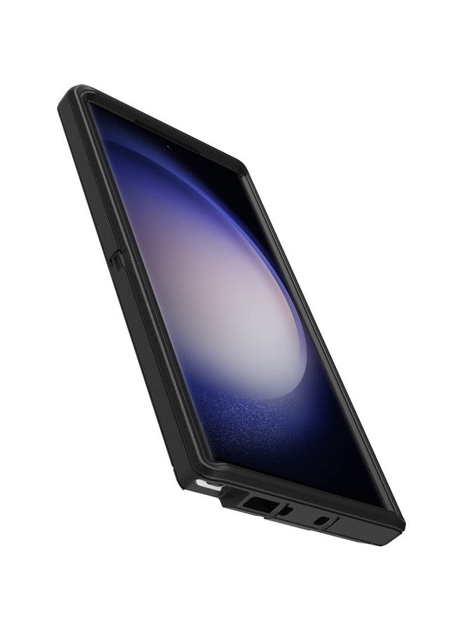 أوتربوكس جراب OtterBox Galaxy S23 Ultra Defender Series - أسود، قوي ومتين، مع حماية للمنافذ، يتضمن حاملًا بمشبك الحافظة - Image 3