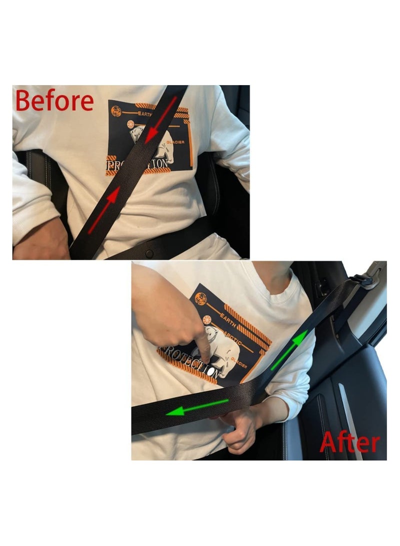 SYOSI Car Seat Belt Clip, 4 Pack Seatbelt Adjuster for Adults, Comfort Universal Auto Shoulder Neck Strap Positioner (Black)  - Image 5