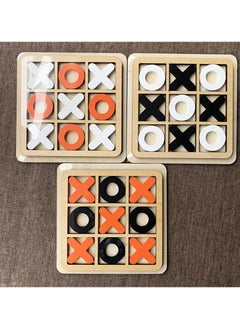Educational Tic Tac Toe XO Game with X and O Figures Randomly Assorted Multicolour