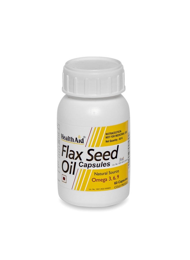 Health Aid Flaxseed Oil 1000mg (Omega 3.6.9) - 60 Capsules - Image 2