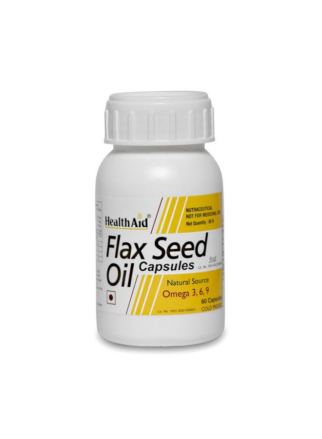 Health Aid Flaxseed Oil 1000mg (Omega 3.6.9) - 60 Capsules - Image 1