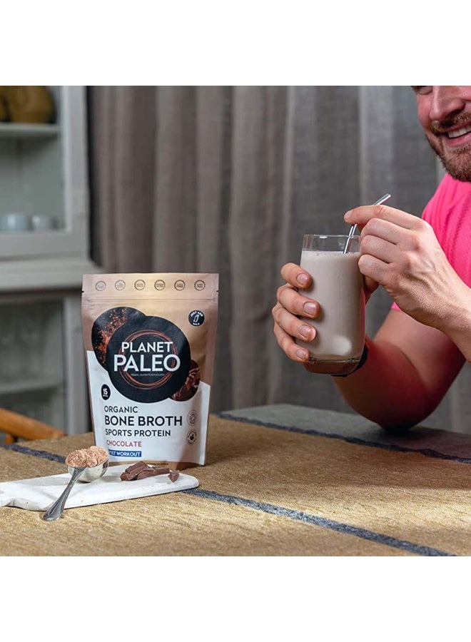 Planet Organic Planet Paleo Organic Bone Broth Post Workout Sports Protein Powder, Chocolate Flavor 480G - Image 4