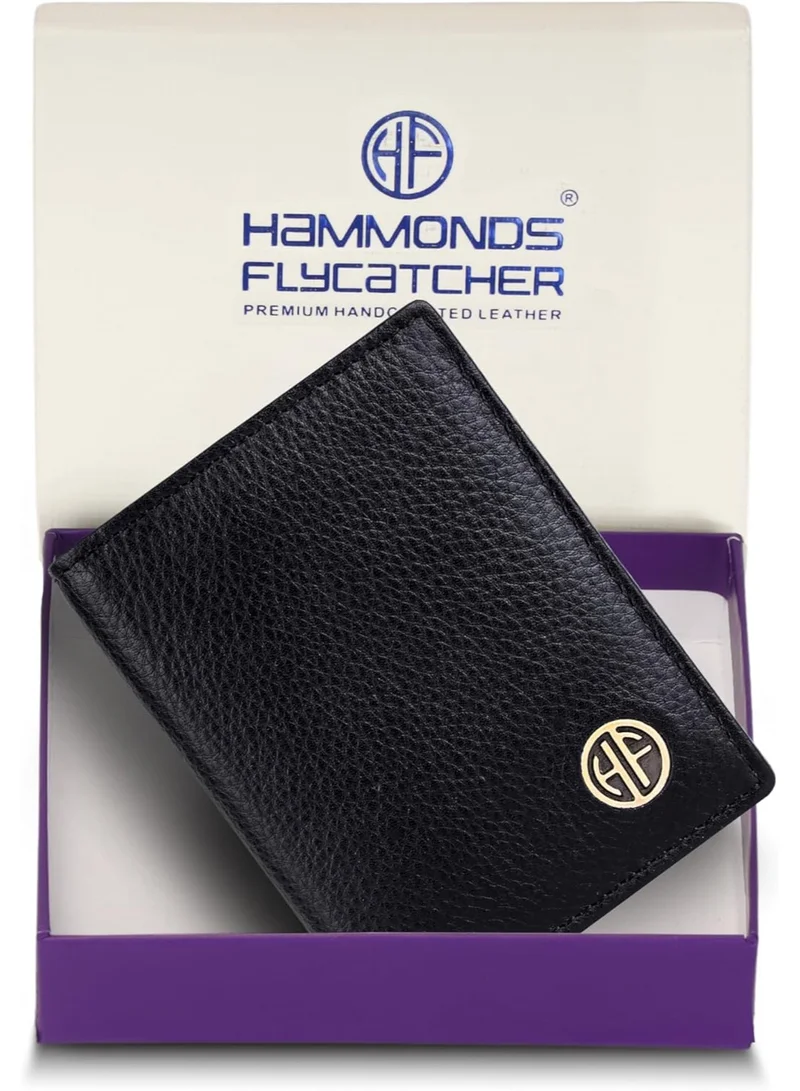  هاموندز فلاي كاتشر حامل بطاقات جلدي للجنسين CC605 أسود