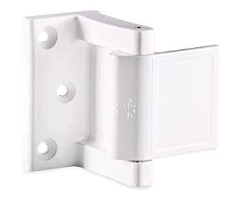 Berlin Modisch Door Lock Reinforcer Privacy Door Latch for in-Swinging Doors Extra High Resistance Home Door Security Lock White Finish - Image 1