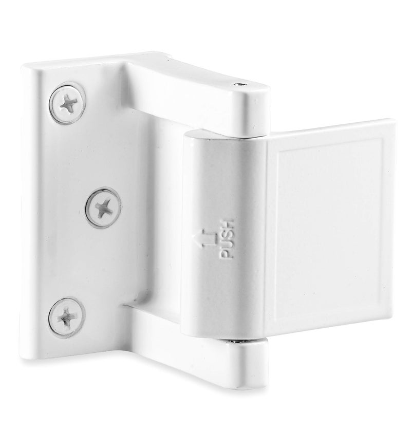 Berlin Modisch Door Lock Reinforcer Privacy Door Latch for in-Swinging Doors Extra High Resistance Home Door Security Lock White Finish - Image 3