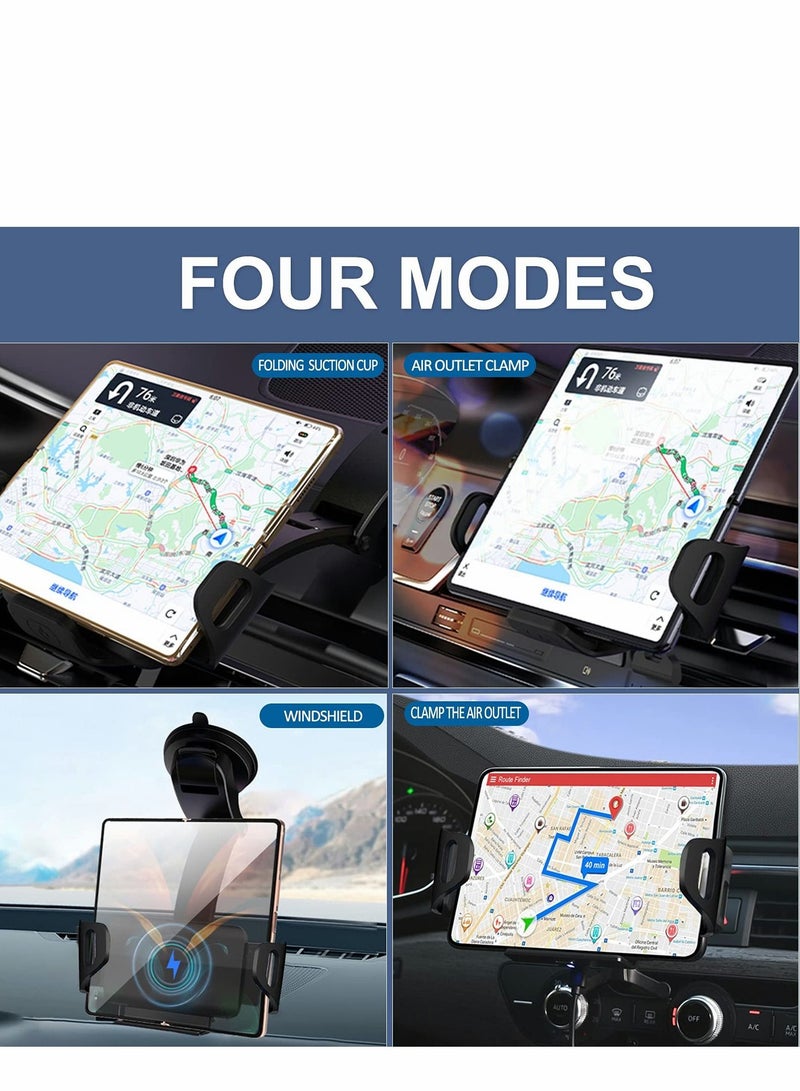 Excefore Wireless Car Charger Mount Holder Compatible for Galaxy Z Fold3 Fold2 Fold S22 Ultra Google Pixel 6 Pro, 15W Fast Charging Phone iPhone 14 13 Pro Max 12 - Image 4