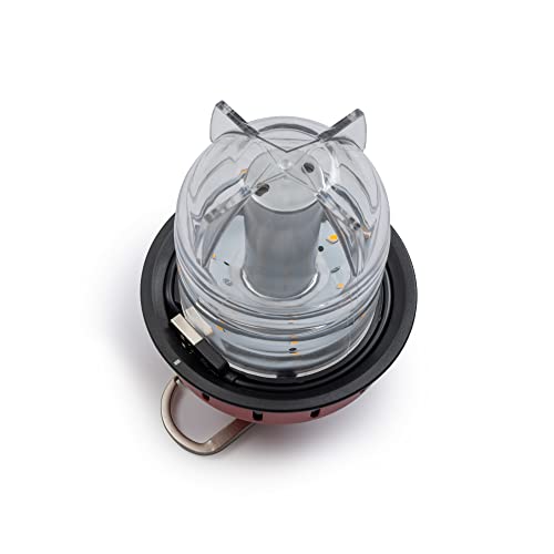 Barebones Beacon Hanging Light – Red, Rechargeable LED Camping Lantern with Adjustable Brightness – Weatherproof Vintage-Style Hanging Lantern for Outdoor Adventures and Year-Round Use - Image 4