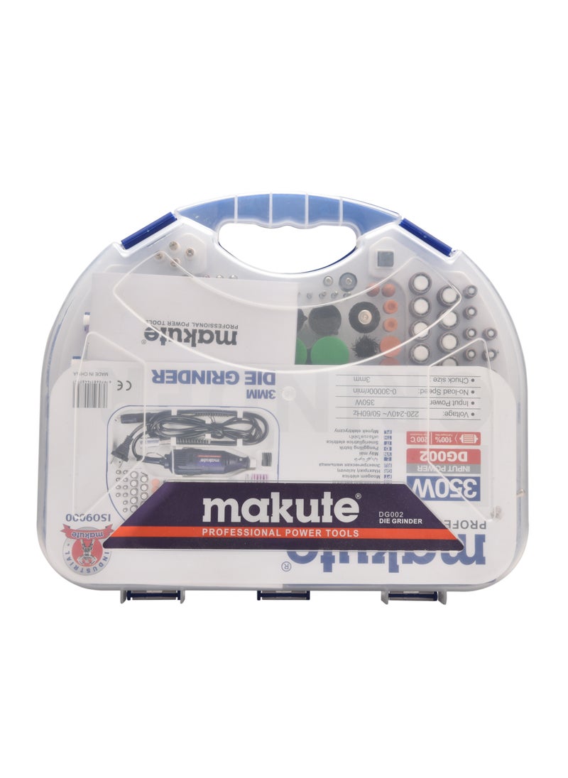 makute - 350W Electric Rotary Tool, 0-3000 RPM, 3mm Chuck, 220-240V, 50/60Hz – High-Performance Variable Speed for Precision Crafting and DIY Projects- DG002 - Image 1