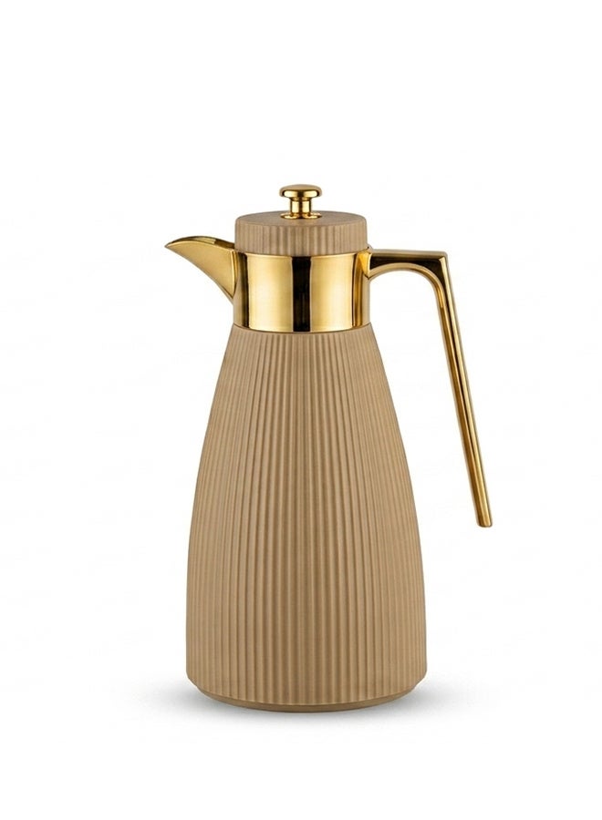 ساموران ترمس شاي - 1 لتر - بيج - HB14-0002-Beige - Image 1