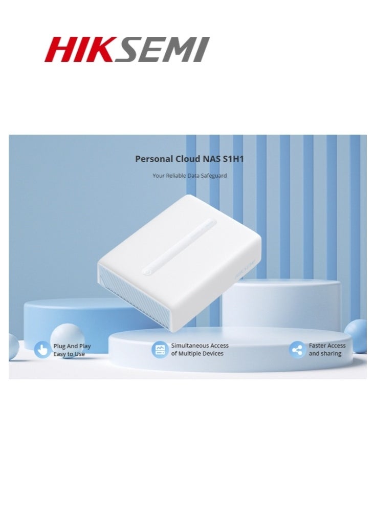 HIKSEMI HIKSEMI S1H1 Network Attached Storage (NAS) Personal Cloud Storage Servers, Cortes A7 Dual-Core Processor at 1 GHz, USB 3.0 (without disk)  - Image 3