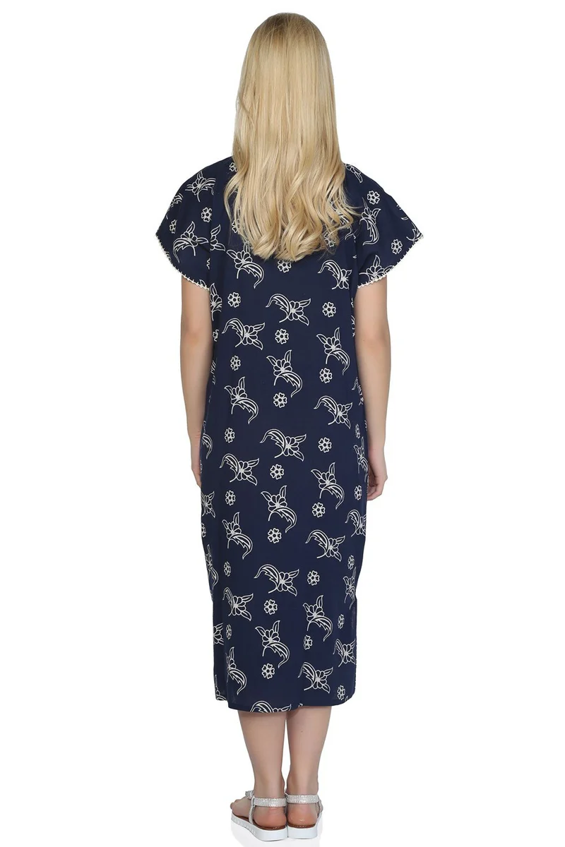 اليش شيل بيزي Printed Cotton Midi Dress
