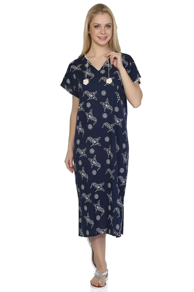 اليش شيل بيزي Printed Cotton Midi Dress