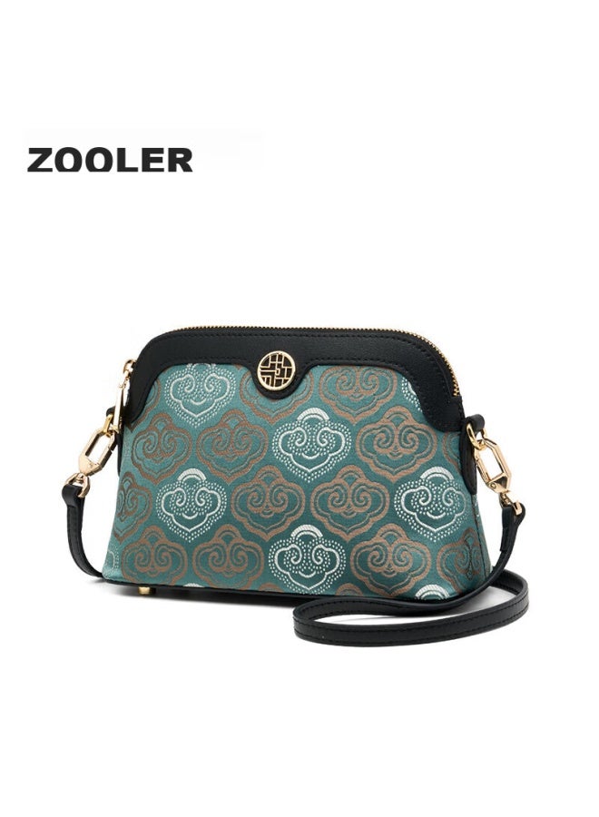 ZOOLER Zhuer Handbag Women's Bag Chinese Cultural Heritage Zhuang Brocade Ladies Crossbody Bag Mother's Bag Qixi Festival Gift For Wife Practical - Image 5