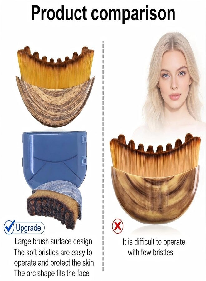 Lymphatic Contour Face Brush - Lymphatic Drainage Makeup Brushes for Sculpting & Lifting, Anti-Puffiness Detox Massage, Boosts Skincare Absorption & Glow, Soft Bristles for All Skin Types (Brown) - Image 5
