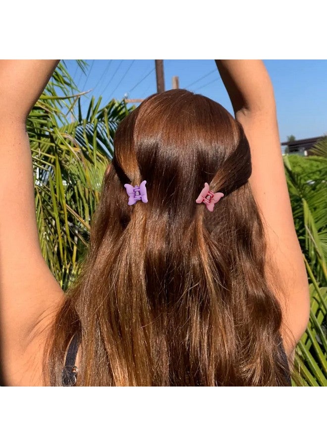 Chanaco 80 قطعة مشابك شعر فراشة مشبك زهري صغير مشابك شعر فراشة مشابك شعر صغيرة لطيف للفتيات مشابك شعر صغيرة للأطفال مشابك شعر وإكسسوارات للفتيات والنساء - Image 5