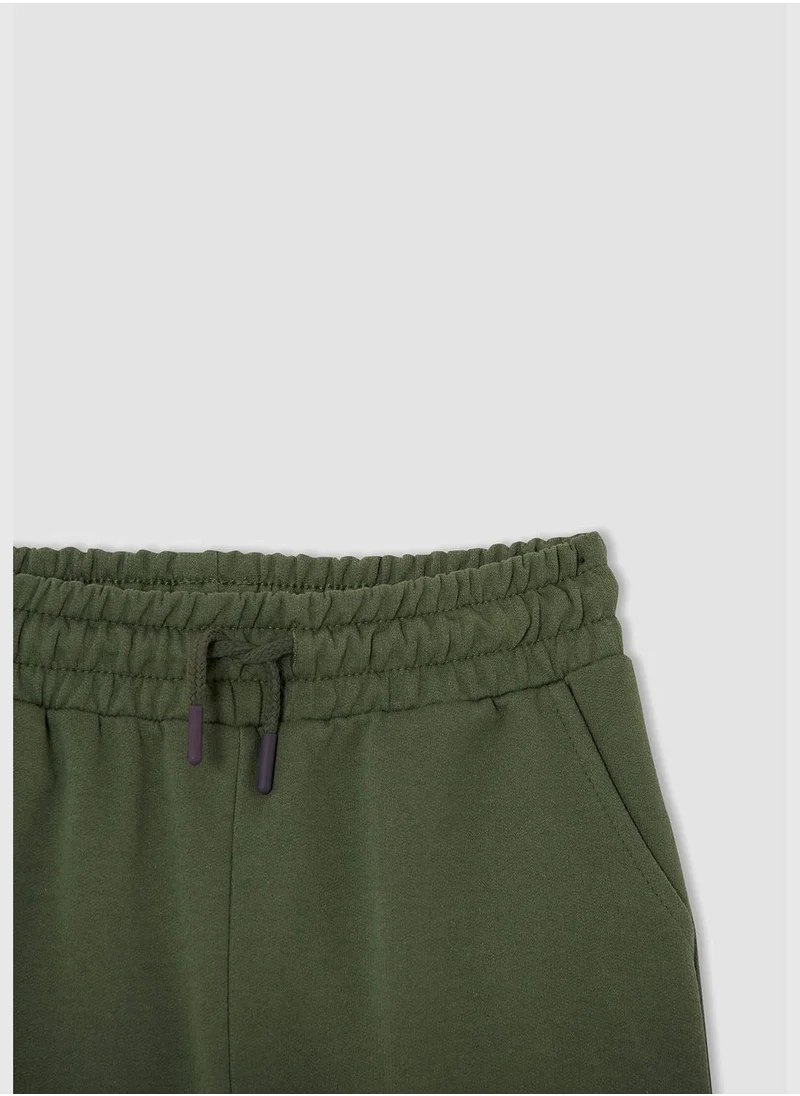 DeFacto Slim Fit Colour Block Drawstring Jogger Trousers