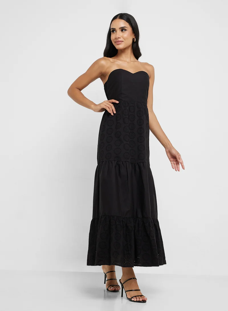 ONLY Eyelet Tiered Dress