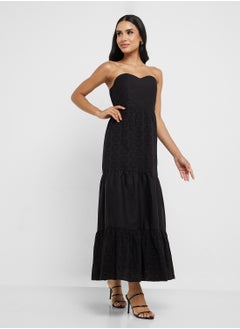 ONLY Nolfi Embordered Tube Long Dress  - Image 4