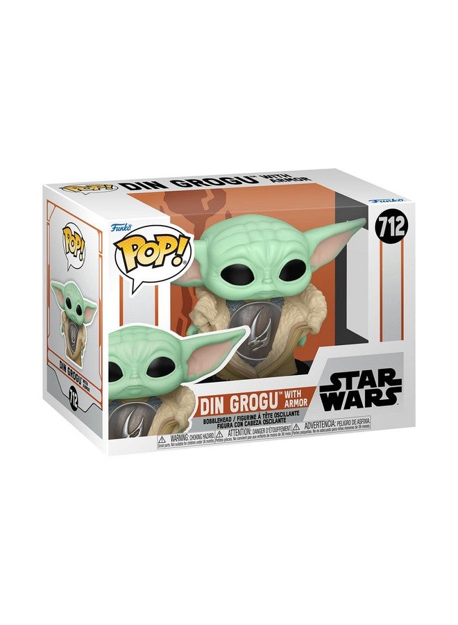 Funko POP! Star Wars: The Mandalorian - Din Grogu with Armor - The Child - Baby Yoda - Collectable Vinyl Figure - Gift Idea - Official Merchandise - TV Fans - Image 1