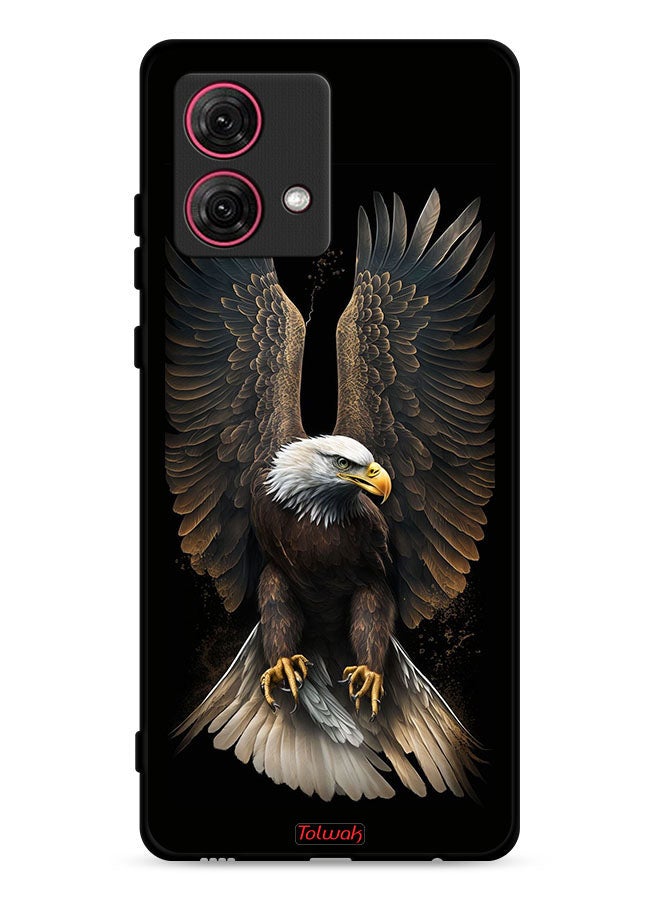Tolwak Motorola Moto G84 5G Protective Case Cover Eagle Spread Wings - Image 1