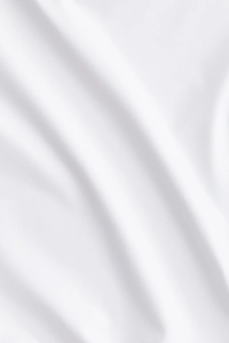 H&M Cropped microfibre T-shirt