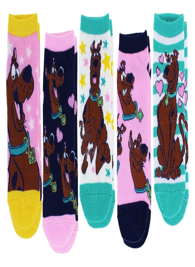 HYP Scooby-Doo Hearts Ladies Low-Cut Socks, 5-Pack, Shoe Size 4-10 - Image 1
