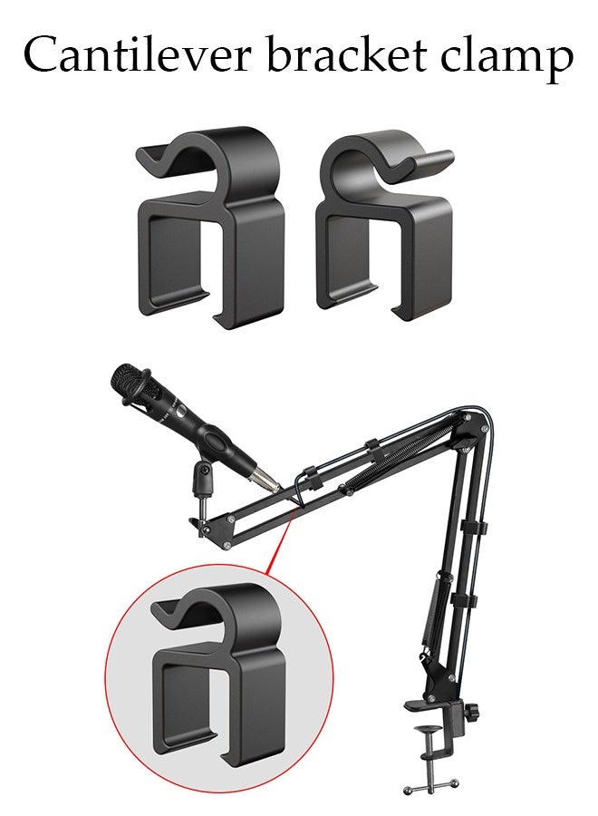 DUNISO Bedside Phone Tablet Holder，Lazy Phone Holder，360° Adjustable Foldable Retractable Insertable Slit and Clip-On Cell Phone and Tablet Stand，for Bed, Sofa and Desk - Image 3