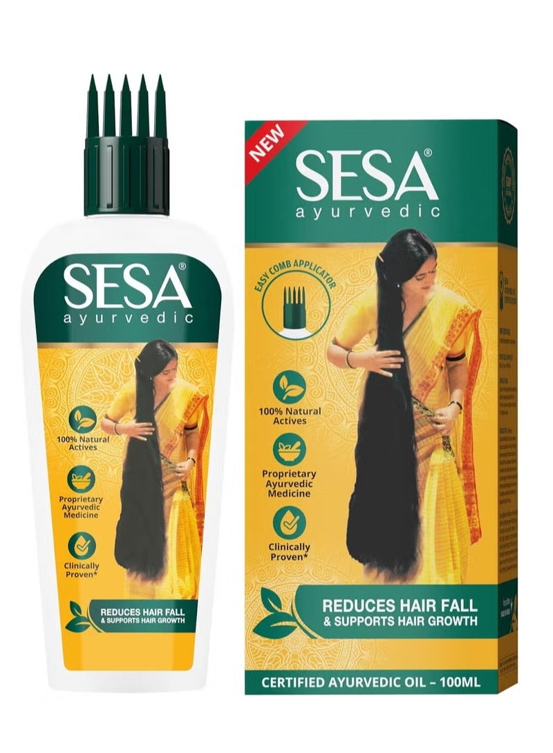 Sesa Ayurvedic Oil for Reduces Hair Fall and Supports Hair Growth 100ml - Image 1