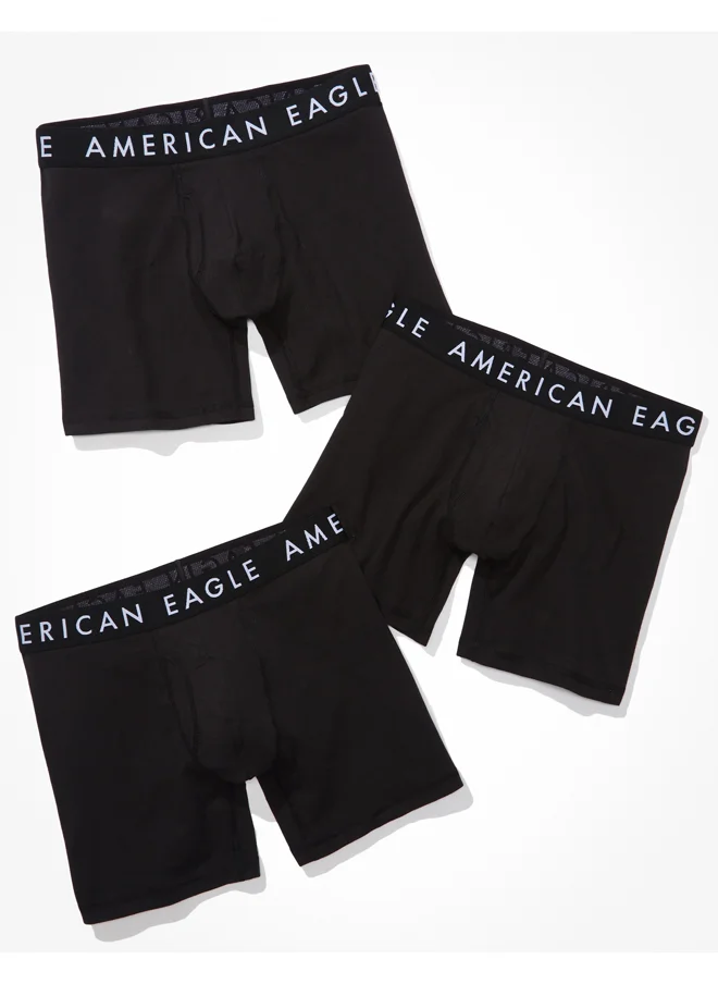 American Eagle AEO Solid 6" Classic Boxer Brief 3-Pack