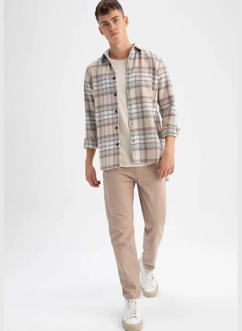 DeFacto Regular Fit Long Sleeve Check Print Shacket