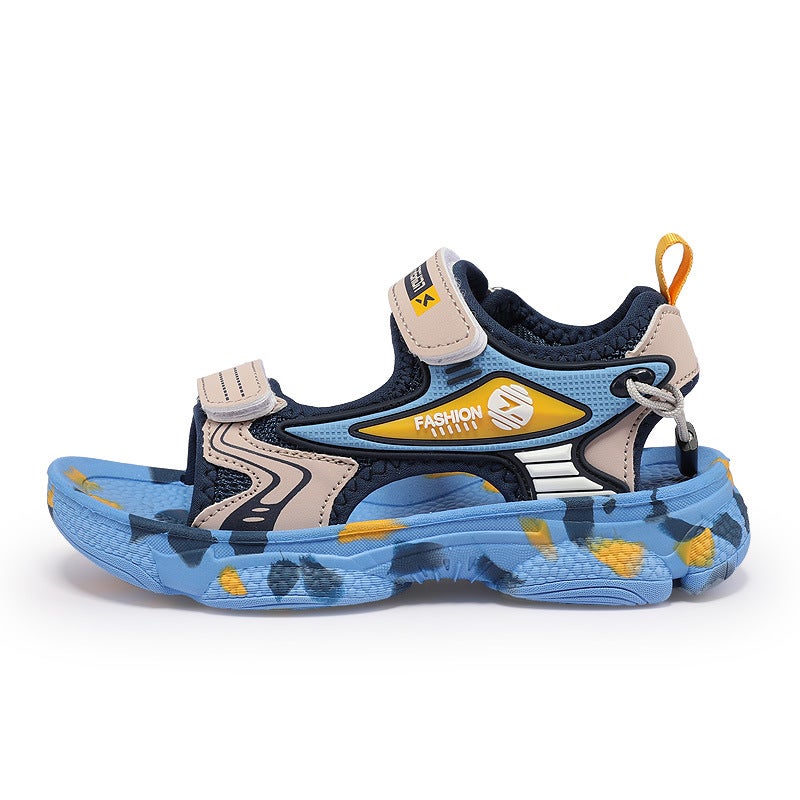 Children'S Sandals Boys Summer Primary School Students Anti-Slip Soft Sole Medium And Large Children Girls Sports Beach Shoes Trendy - Image 1
