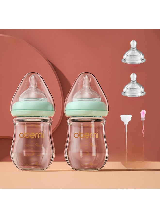 Ml Newborn Glass Bottle Wide Diameter Anti-choking And Anti-flatulence Baby Bottle Baby 0-6 Months