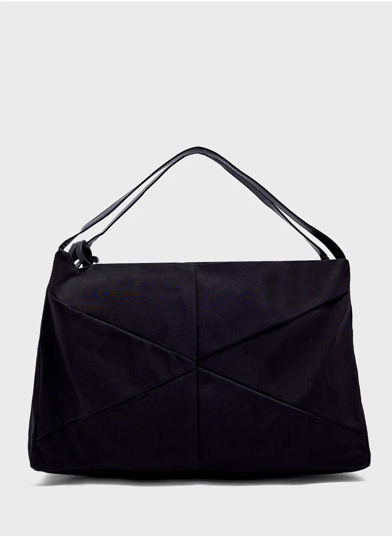 Ginger Panel Detail Slouchy Shopper Bag
