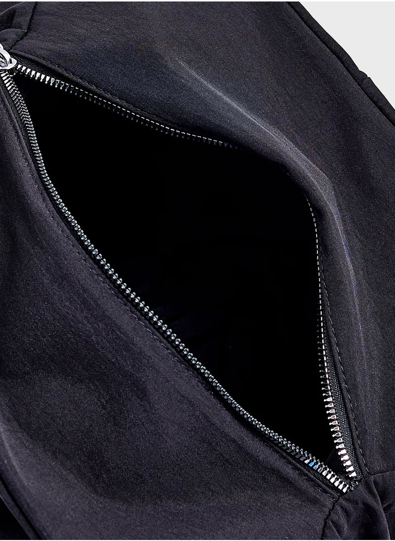 Ginger Panel Detail Slouchy Shopper Bag