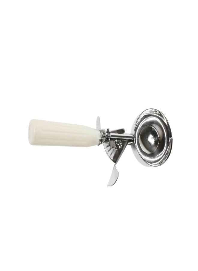 TrueCraftware- 3-1/4 oz Ice Cream Disher #10 Stainless Steel Ivory Color Handle- Ice Cream Cookie Scooper for Baking Cookie Scoops Portion Control Scoop Cupcake Batter Ice Cream Yogurt Gelatos Sundaes - Image 3