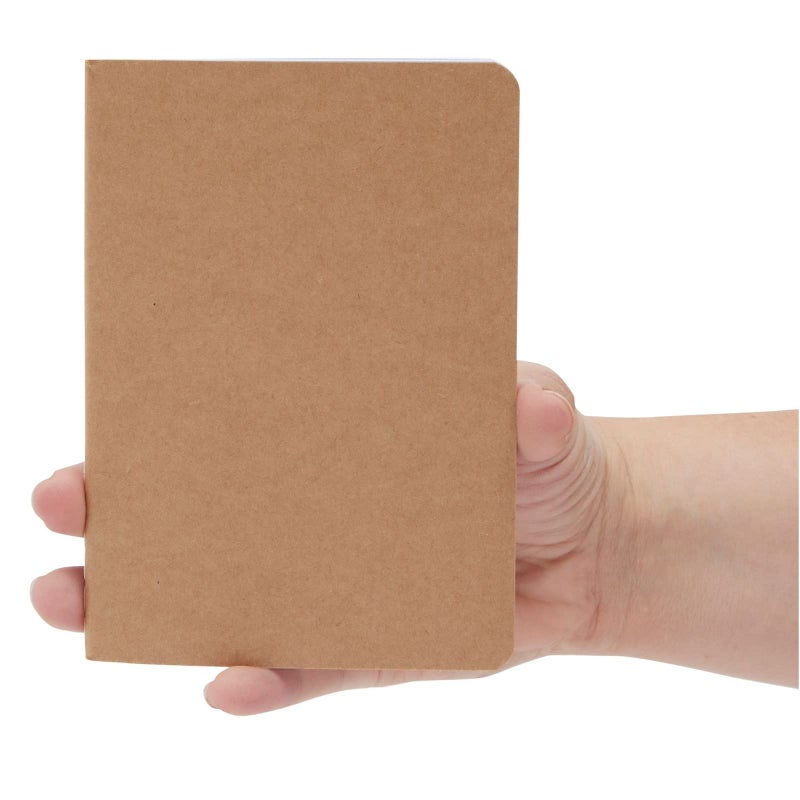 Paper Junkie Notebook Pack - A6 (4 x 6 In), Kraft Paper, 12-Pack, Lined Pages - Journaling Notebooks for Travel Journal, Work & School - Image 4