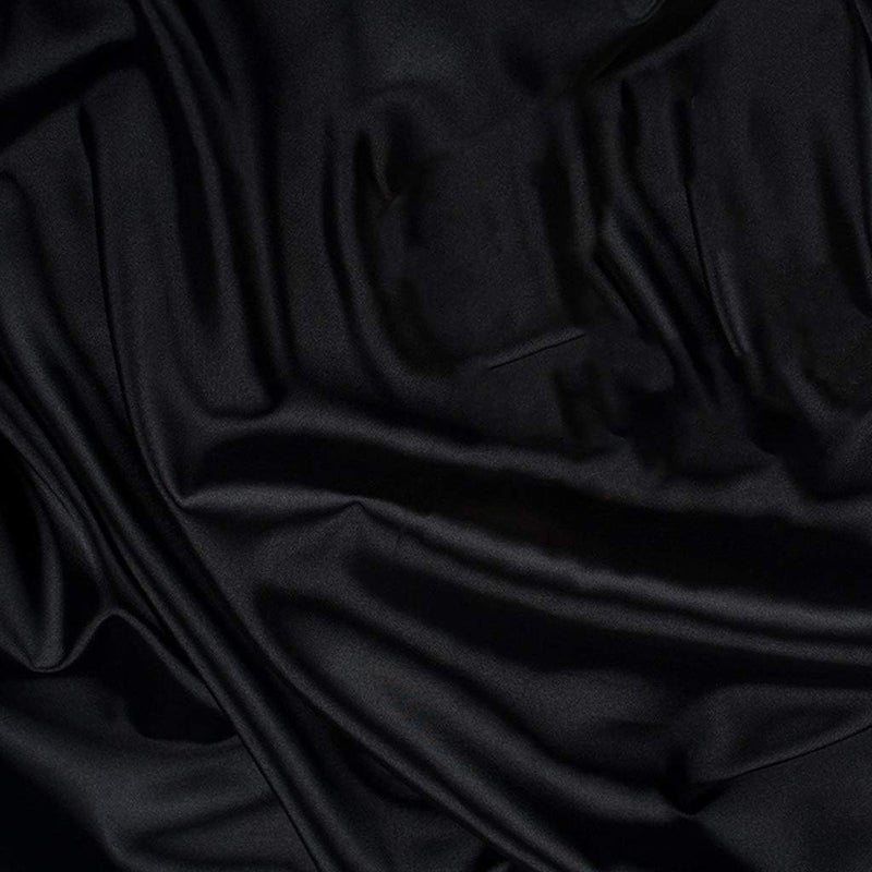 klarako Photography Backdrop Solid Color Artificial Silk Mercerized Cloth Shoot Background Studio Photo Props for Jewelry Ring Cosmetics klarako27.56x39.37inch klarakoBlack - Image 1