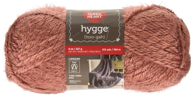 RED HEART Hygge yarn 8oz Rust 8 Fl Oz