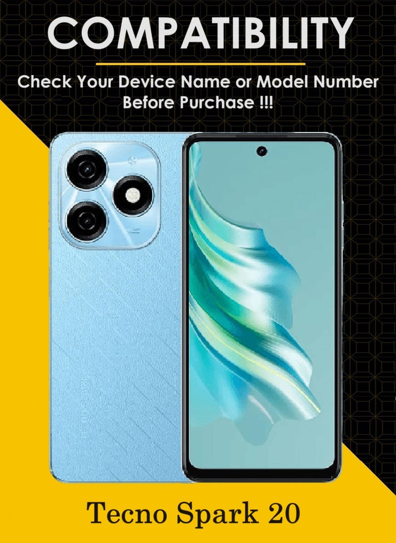 AINA 2 Pieces Tempered Glass Screen Protector 5D Designed For Tecno Spark 20 Full Glue Edge to Edge Full Screen Coverage And Bubble Free - Image 3